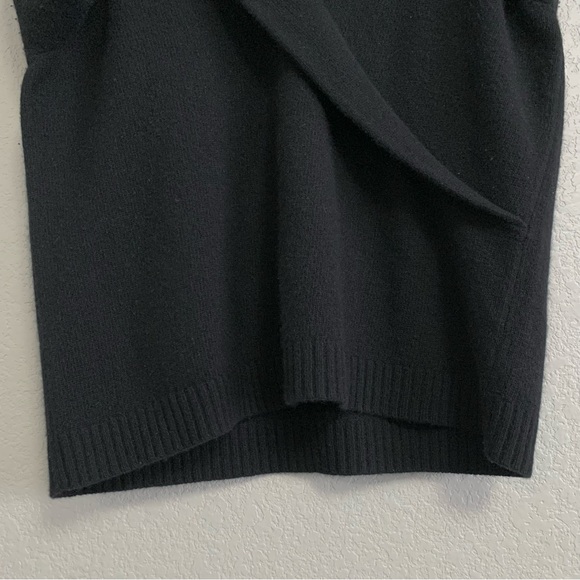 Vtg LRL Ralph Lauren Sweater Women 1X Wool Cashmere Shawl Collar Faux Wrap Black - Picture 9 of 15